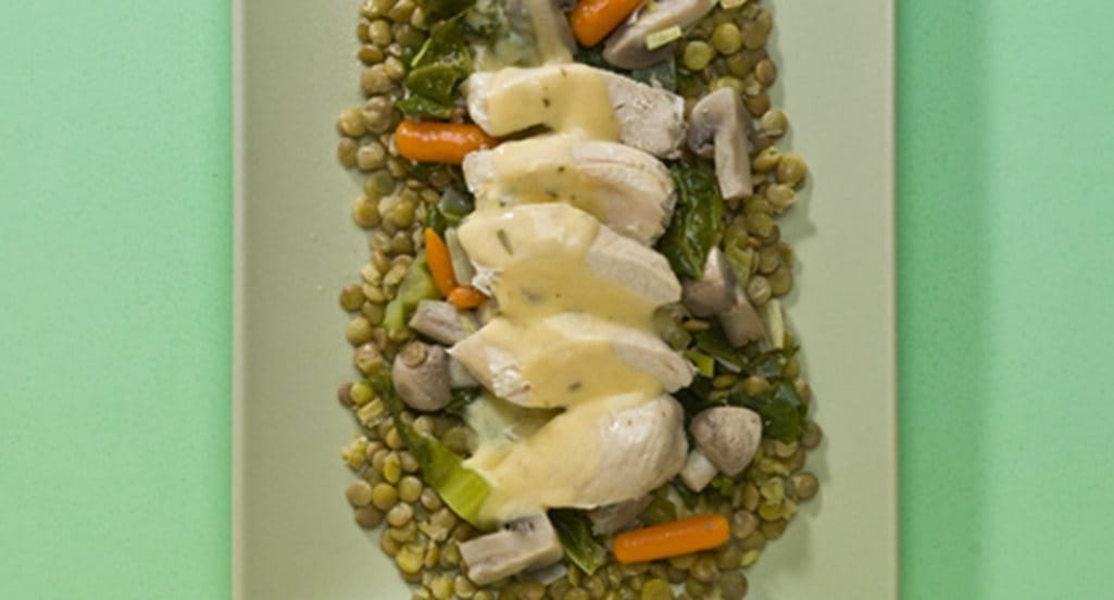recipe image Peito de frango em fricassé de legumes