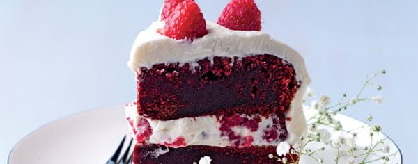 recipe image Bolo Red Velvet com Creme de Queijo e Framboesas