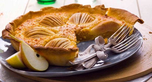 recipe image Tarte de amêndoa e pera