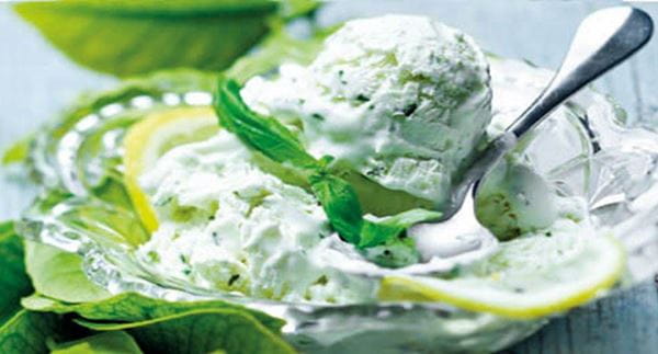 recipe image Gelado de manjericão e limão