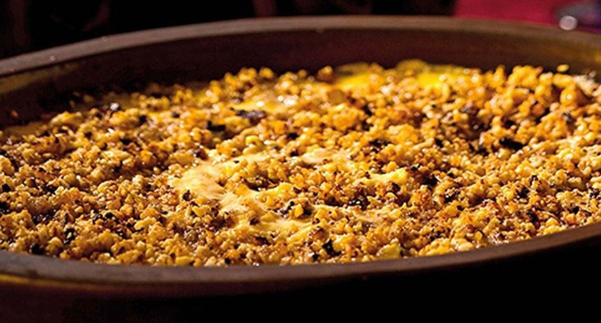recipe image Creme brullée de tangerina com crumble de frutos secos