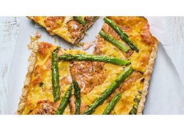 recipe image Tarte de salmão e espargos