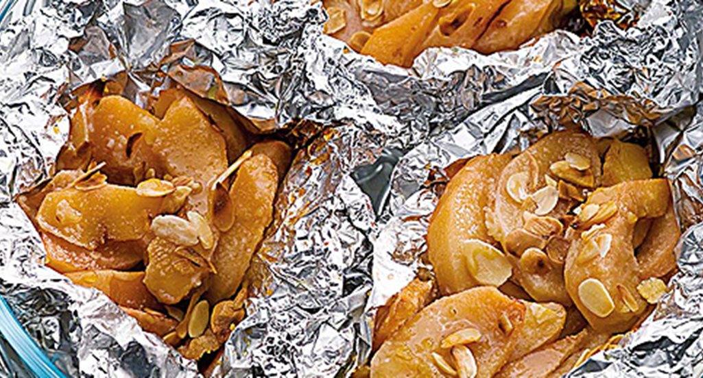 recipe image Marmelos em papelotes com amêndoa